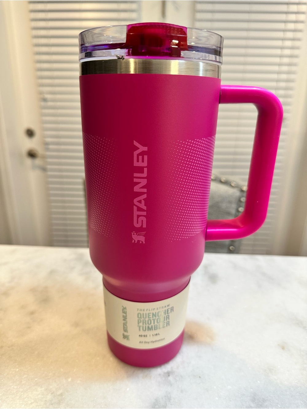 Stanley Hot Pink 40oz Flip-Top Tumbler